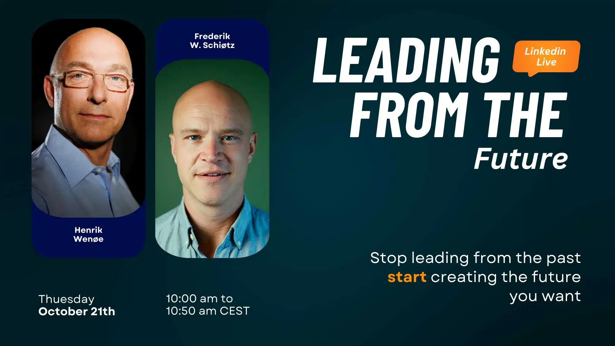 Webinar,-leading-from-the-future,-leadershipprogram LinkedIn Live with Acuity World. Leading from the future with Henrik Wenøe. Personal Leadership and sales Training-